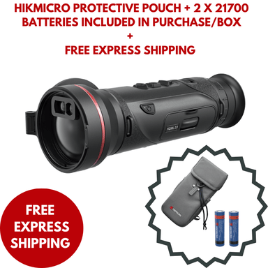 HIKMICRO Falcon FQ50L 2.0 Thermal Monocular with pouch and 2 21700 batteries