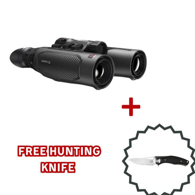 HIKMICRO HABROK 4K HE25L 2.0 Multi Spectrum Binoculars with free hunting knife