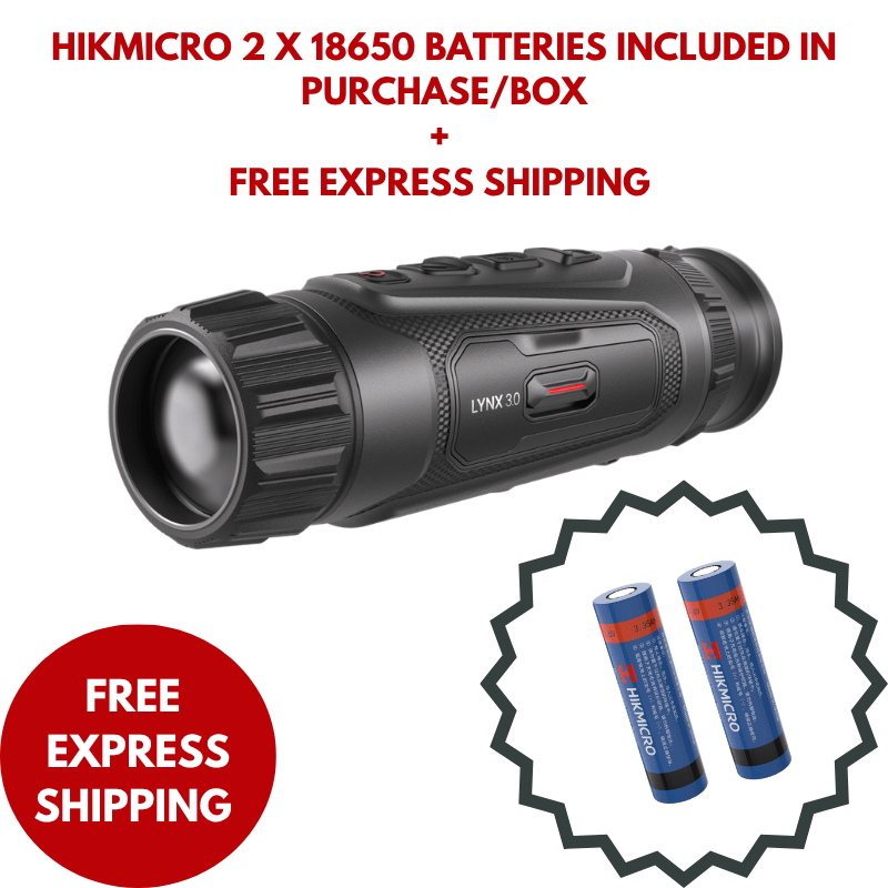 HIKMICRO Lynx LH35 3.0 with 2 18650 batteries