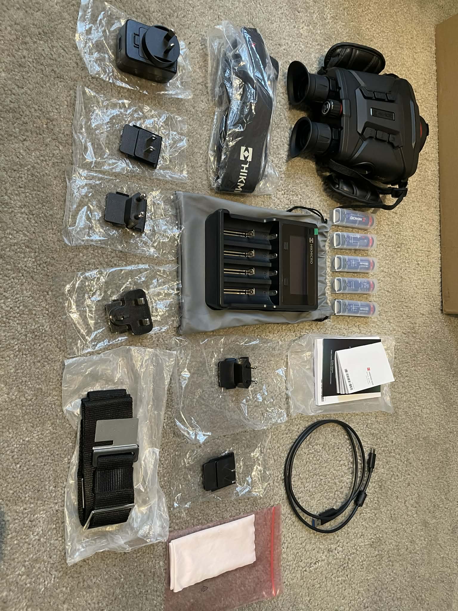 HIKMICRO Raptor RQ50L Multi Spectrum Binoculars (Demo) with all accessories and whats in the box