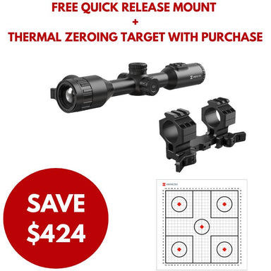 HIKMICRO Stellar SH35 3.0 Thermal Scope with free quick release mount and Thermal Zeroing Targets
