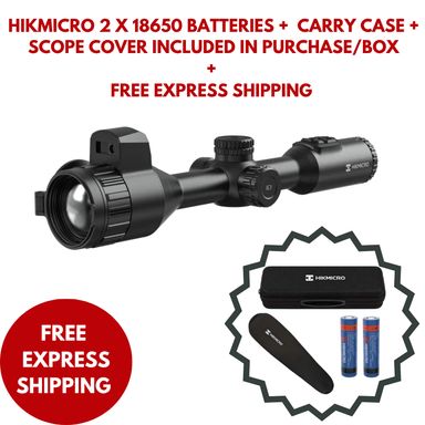 HIKMICRO Stellar SH50L 3.0 with carry case and scope cover and 2 18650 battery