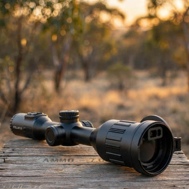 HIKMICRO Stellar SX60L 3.0 Thermal Scope on top of crate lid
