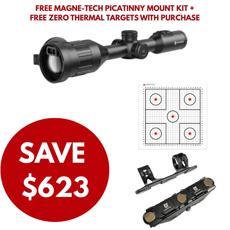 HIKMICRO Stellar SX60L 3.0 Thermal Scope with Free Magne-tech pic mount and thermal zero targets
