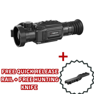 HIKMICRO Thunder TQ50 2.0 Thermal Scope with free quick release rail and knife