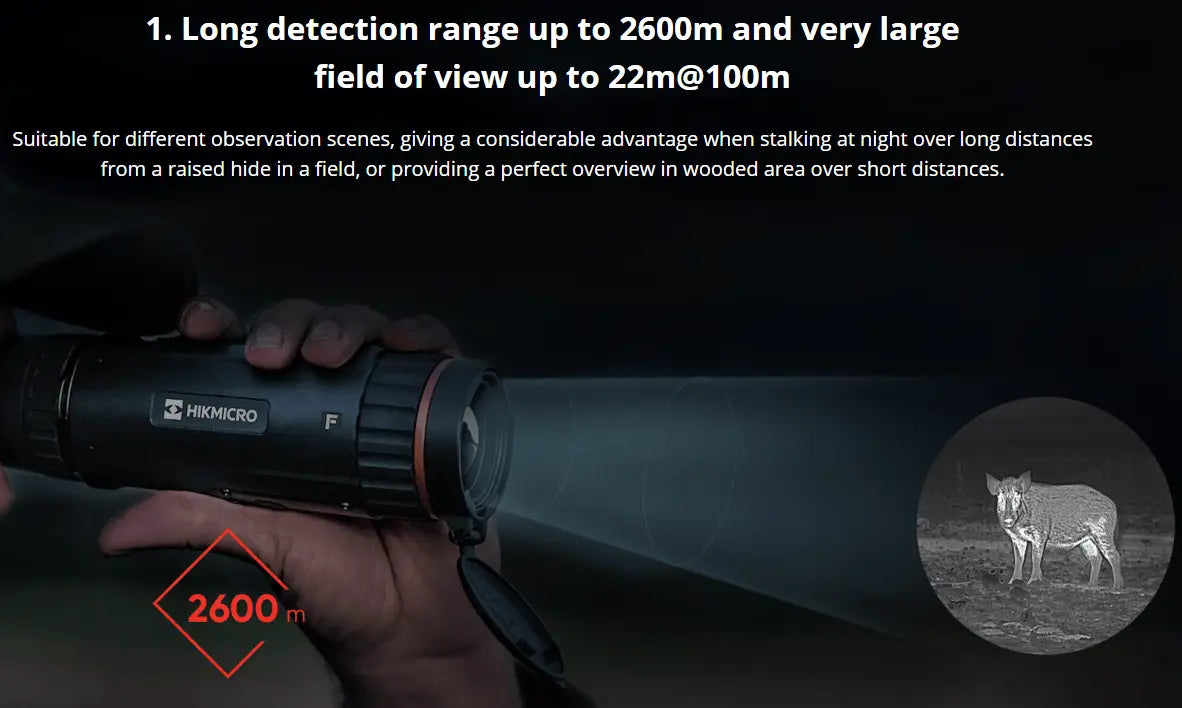 HIKMICRO Falcon FQ25 Thermal Monocular Image Quality Banner Long distance viewing