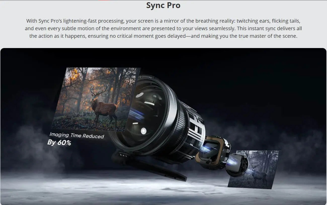 HIKMICRO HABROK 4K HX60LS Multi Spectrum Binoculars sync pro function