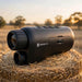 HIKMICRO Heimdal H4D Night Vision Monocular on top of a Hay Bale