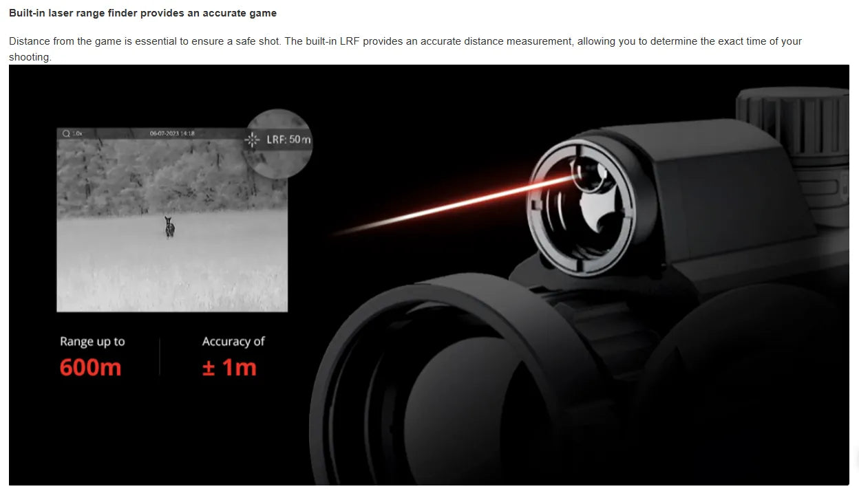 HIKMICRO Panther 2.0 PH35L Thermal Scope LRF