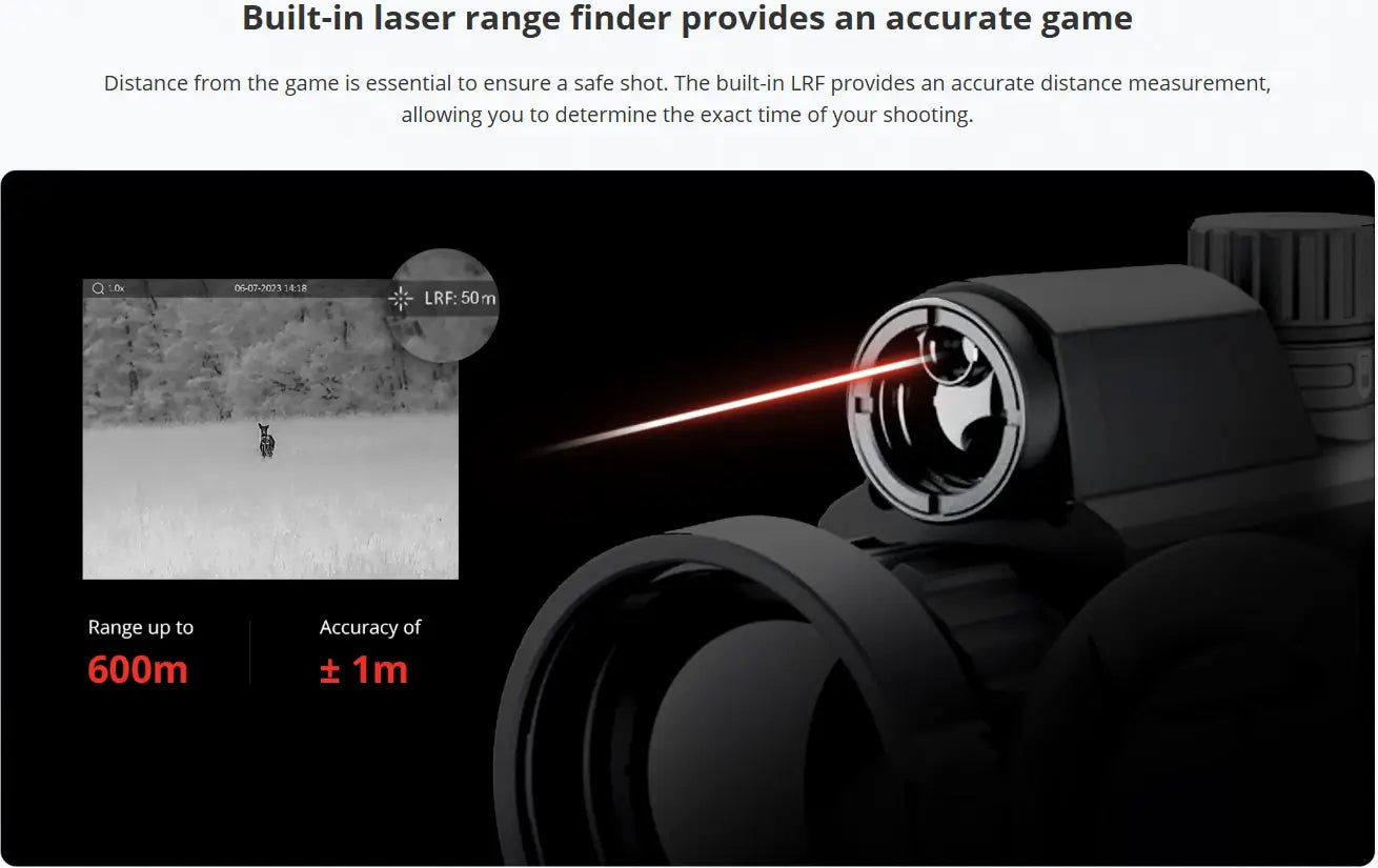 HIKMICRO Panther 2.0 PH35L Thermal Scope  laser range finder