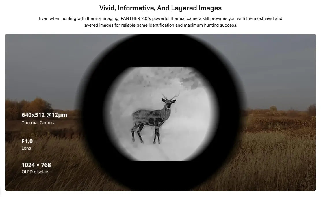 HIKMICRO Panther 2.0 PH50L Thermal Scope Layered Image