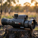 HIKMICRO Panther 2.0 PH50L Thermal Scope on top of a Burnt Stump