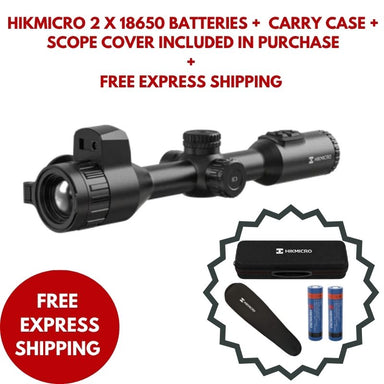 HIKMICRO Stellar SQ35L 3.0 with 2 x 18650 BATTERIES +  Carry Case +  Scope Cover INCLUDED