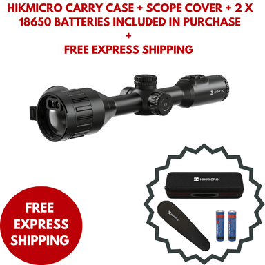 HIKMICRO Stellar SX60LS 3.0 with CARRY CASE + SCOPE COVER + 2 X 18650 BATTERIES