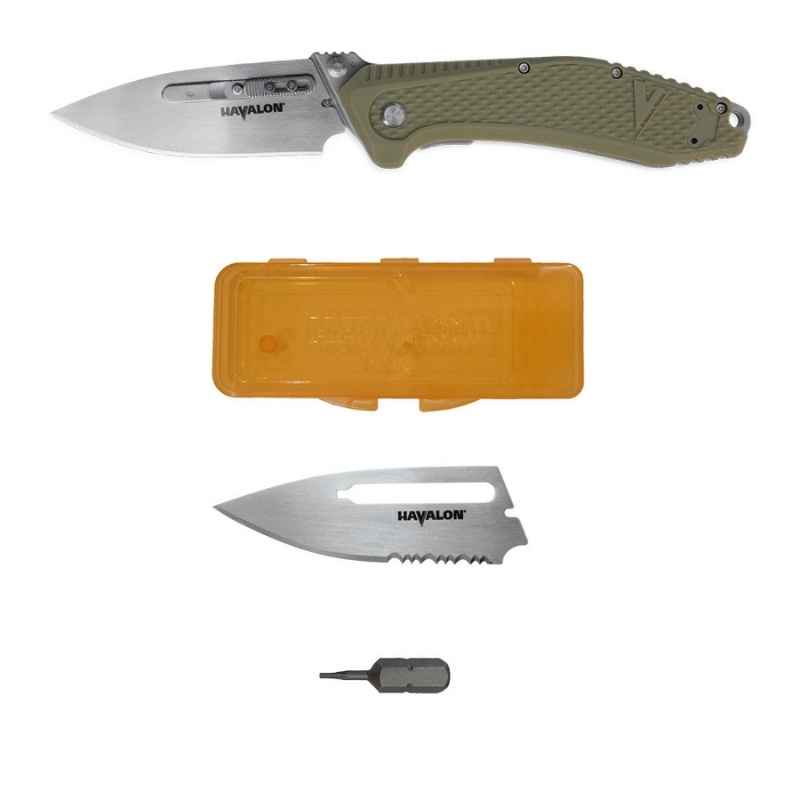 Havalon REDI, Green, boxed Full Set Knife
