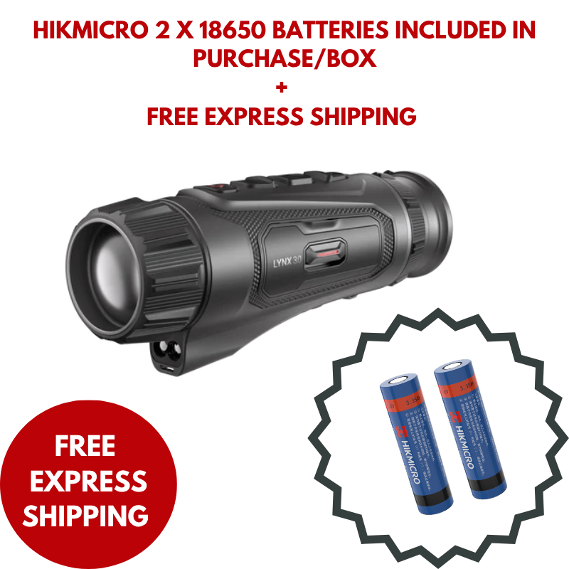Hikmicro Lynx LQ35L 3.0 with 2 18650 batteries