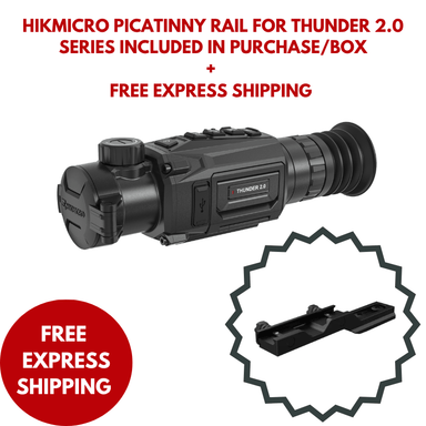 Hikmicro Thunder TH35P 2.0 Hikmicro Thunder TH25P 2.0 with picatinny rail mount
