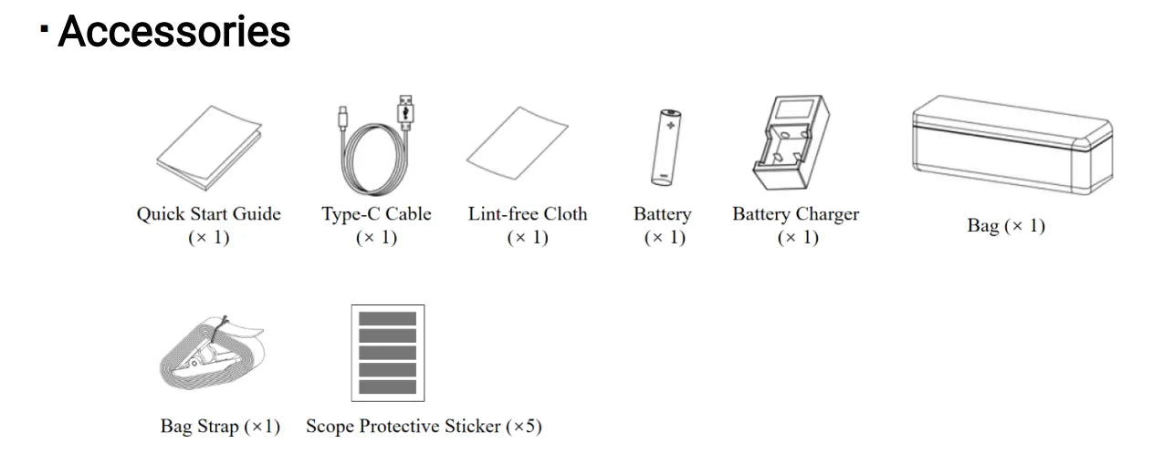 Hikmicro Alpex Pro A50PL Accessories