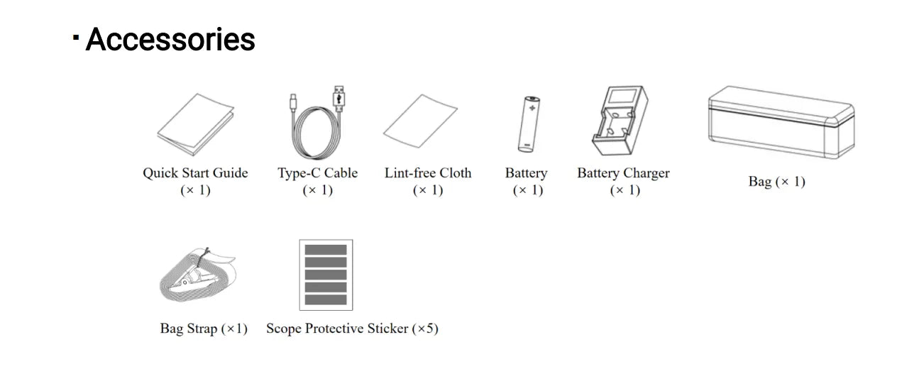 Hikmicro Alpex Pro A50P Accessories