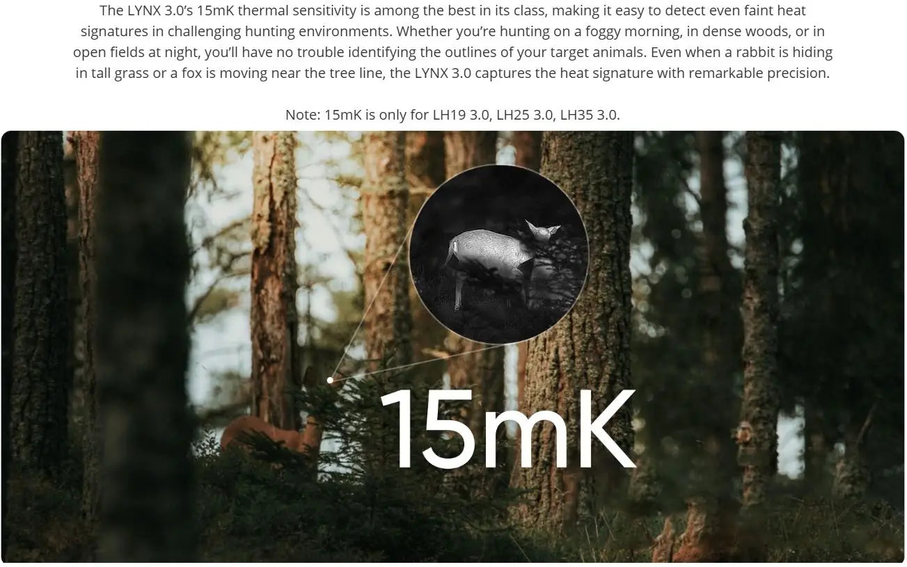 Hikmicro Lynx 3.0 sub 15mK thermal sensitivity