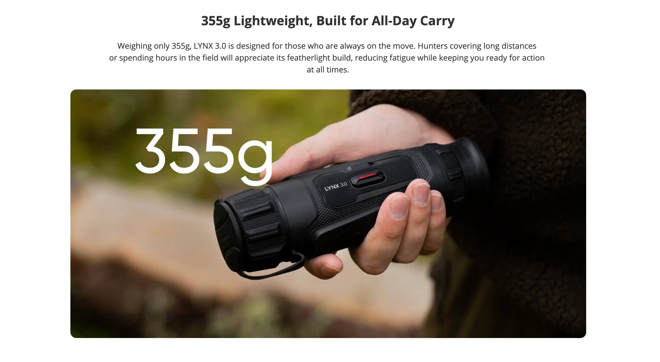 Hikmicro Lynx LE10 3.0 Thermal Monocular Lighweight