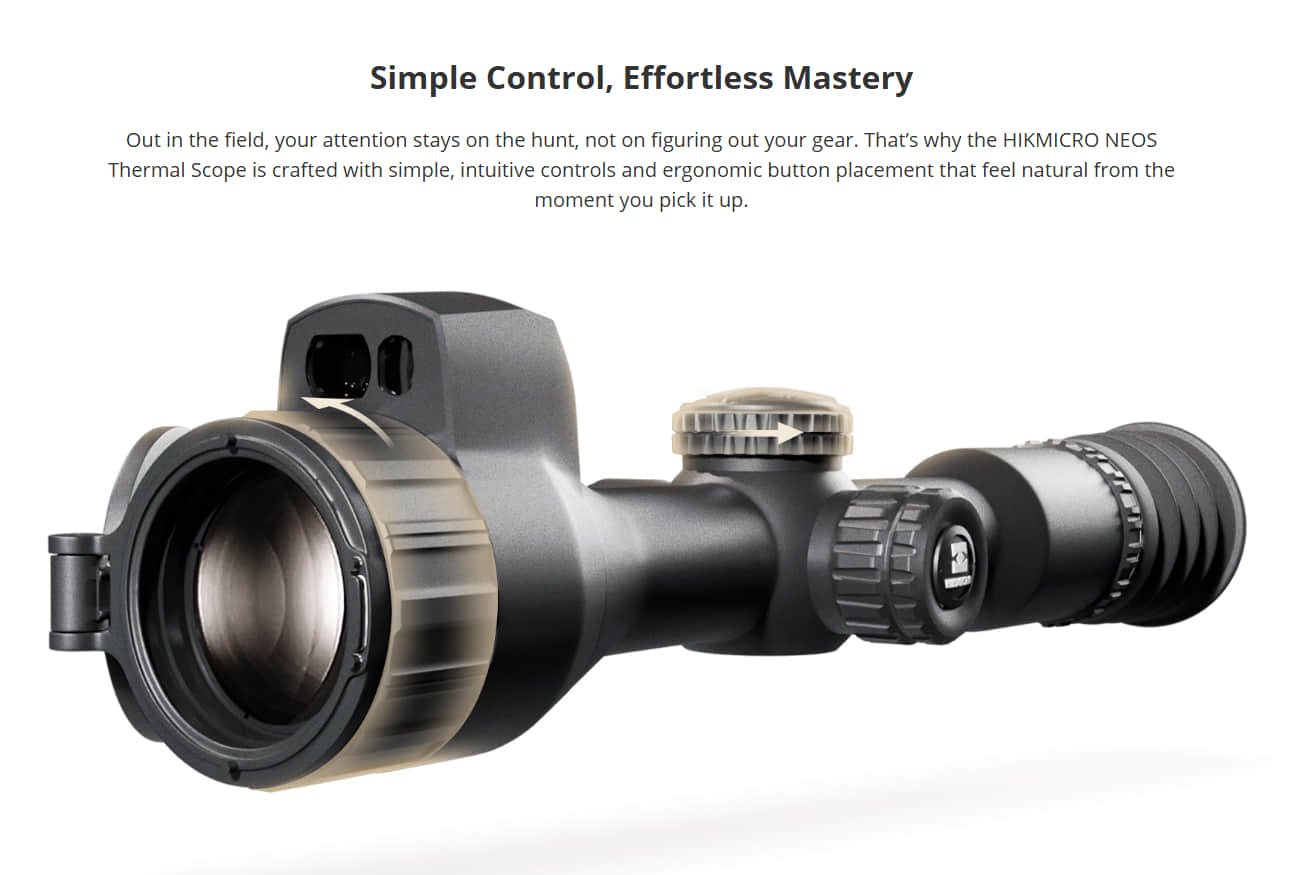 Hikmicro NEOS ergonomic design and controls