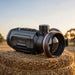 Hikmicro Thunder TQ50C 3.0 Thermal Clip On on top of a Hay Bale