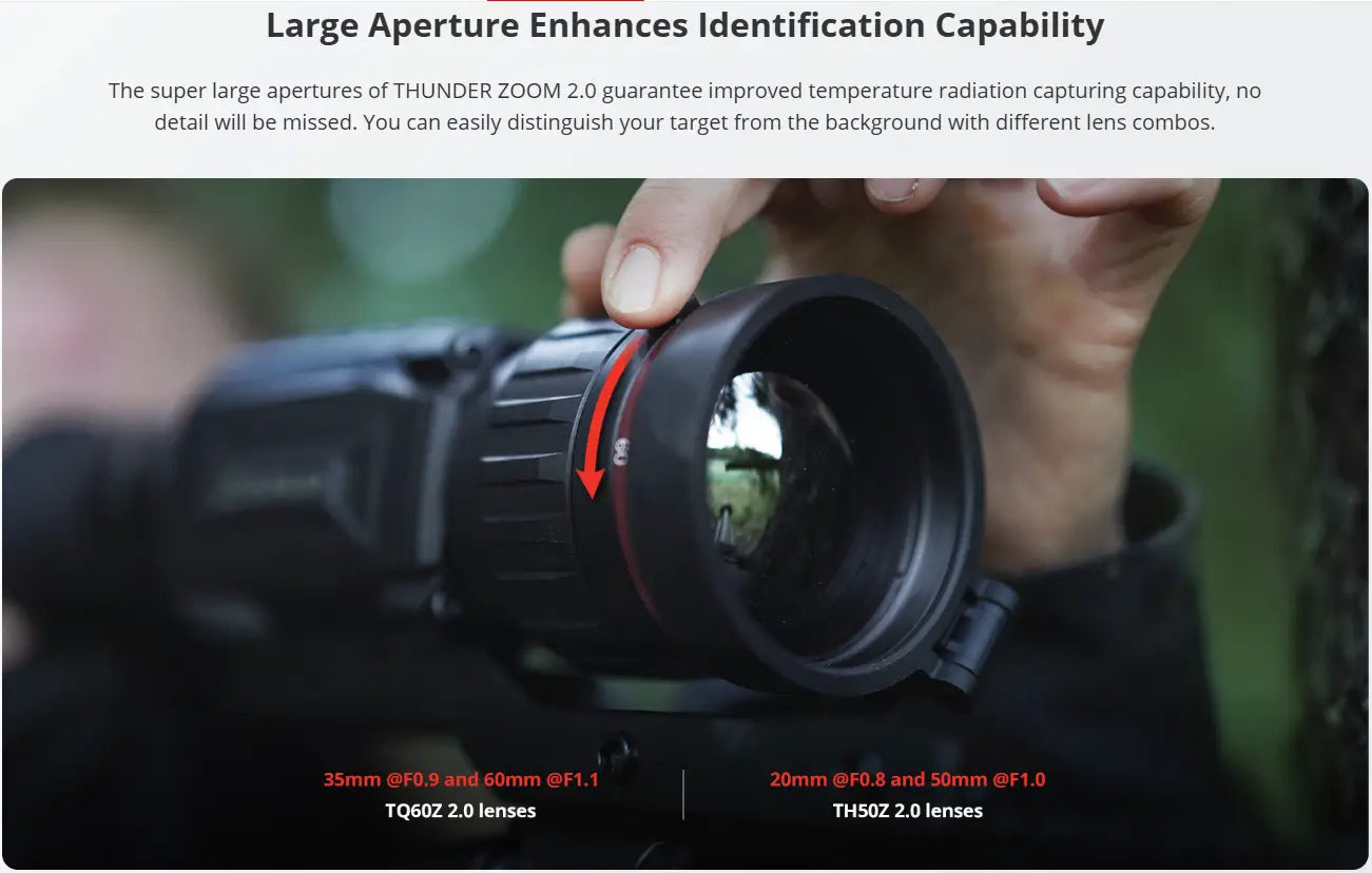 Hikmicro thunder 2.0 tq60z thermal scope aperture