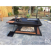 Iron and Fire Camp Oven Pit Marketing Image Black Front View