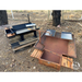 Iron and Fire Camp Oven Pit Marketing Image Black & Rustic Comparison