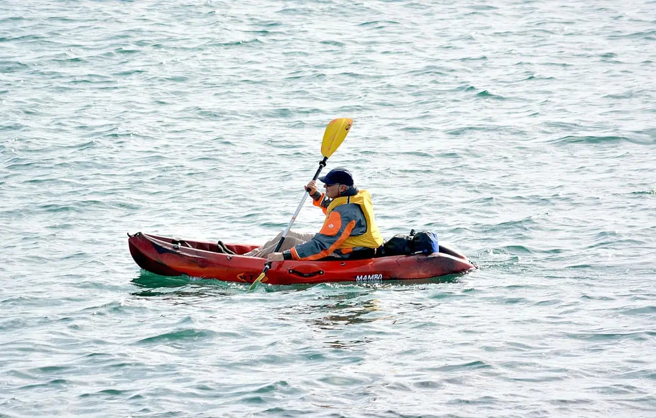Kayak Fishing with a Life Jacket for Safety