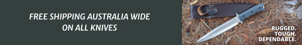 Knife free shipping banner