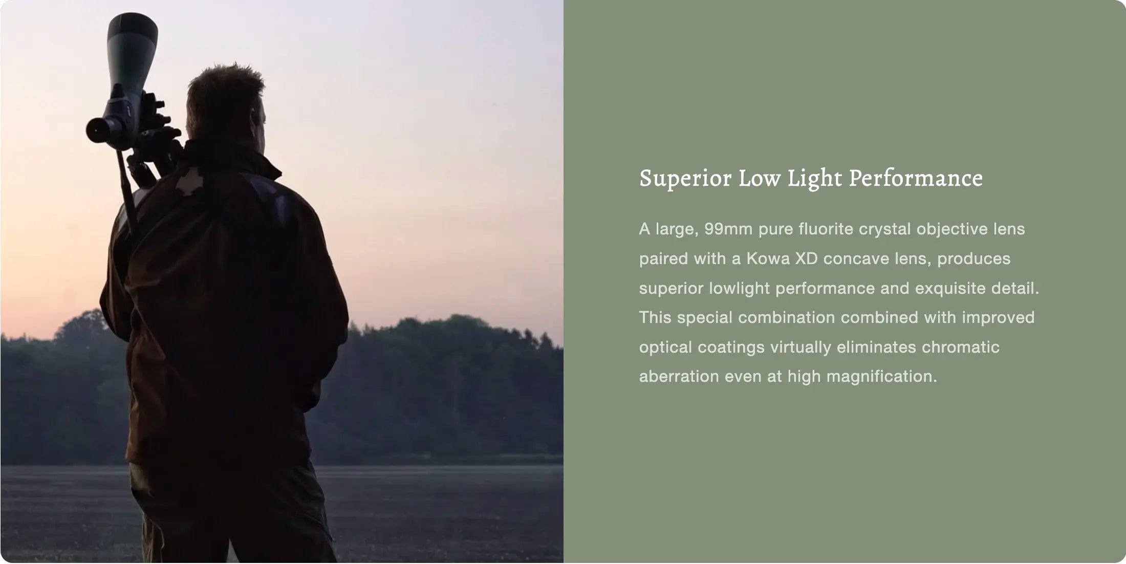 Kowa TSN-99 Spotting Scope Superior Low Light Performance