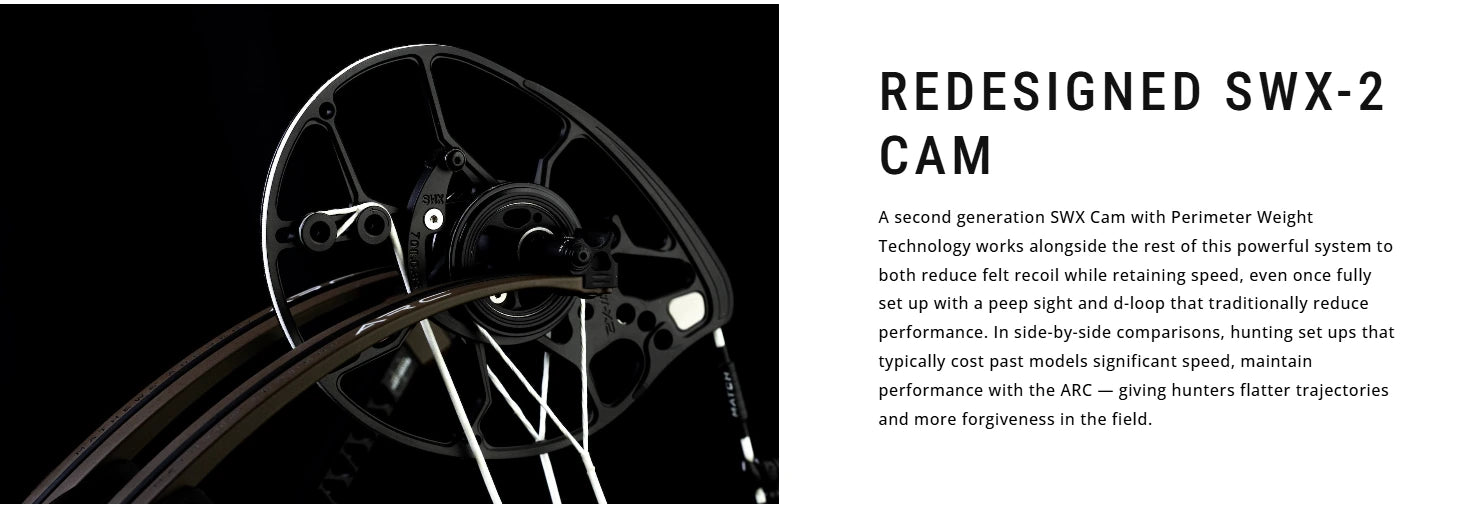 Mathews Arc 34 Compound Bow Redesigned SWX-2 Cam