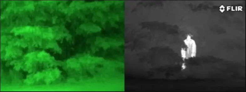 Night Vision vs Thermal Image Comparison