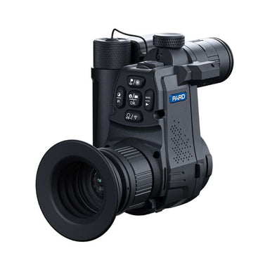 PARD NV007SP2 4K LRF Three-quarter rear angle showcasing the focus ring and eyepiece