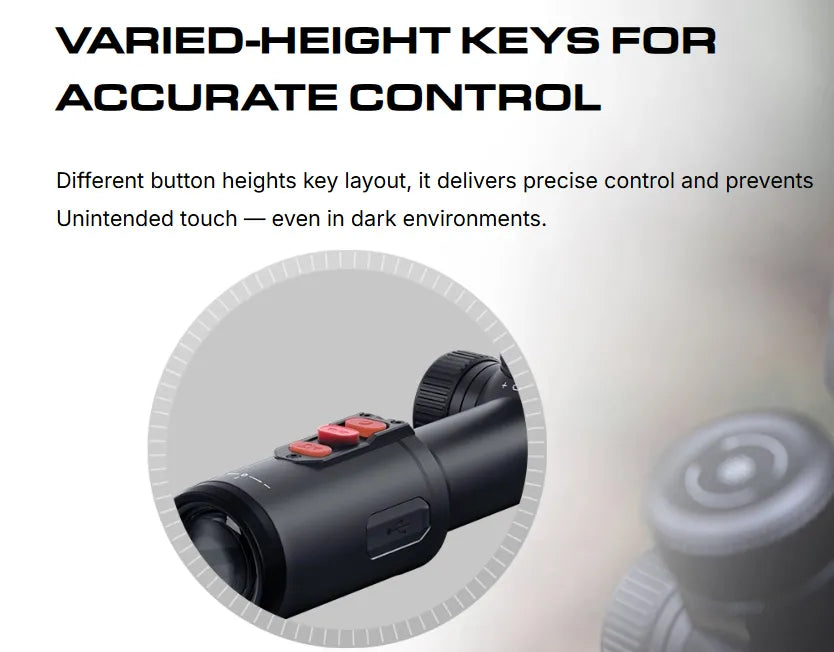 PARD Pantera 384 Mini 25mm LRF Thermal Scope Button Heights