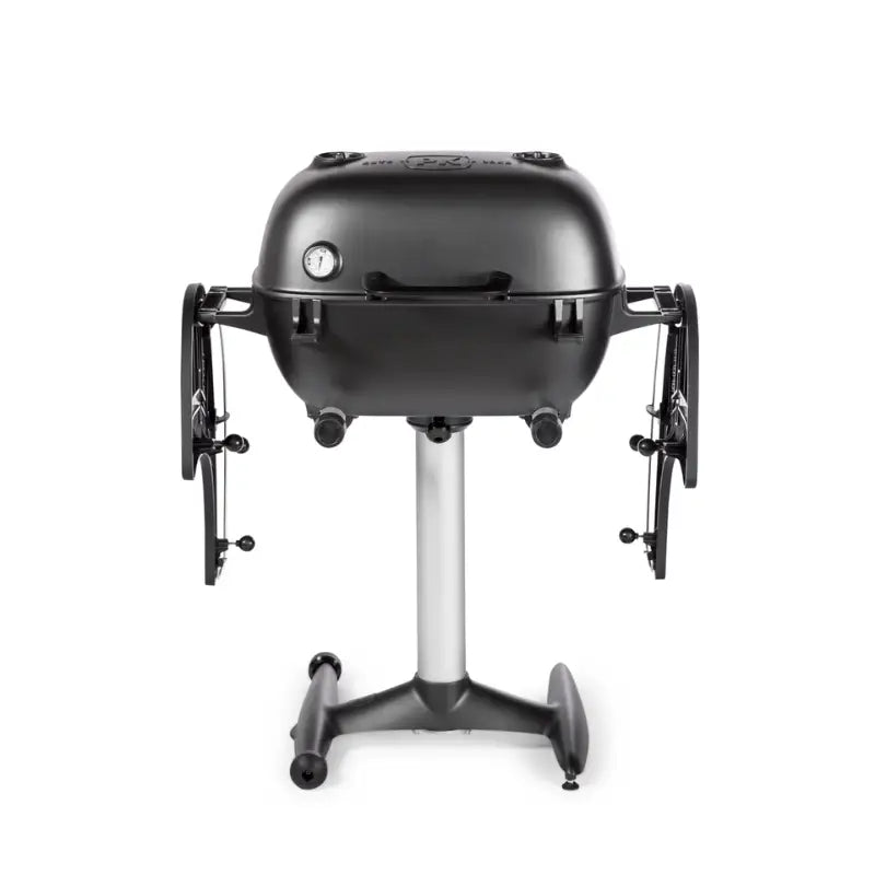 PK360 Grill and Smoker Charcoal Side Tables Retracted