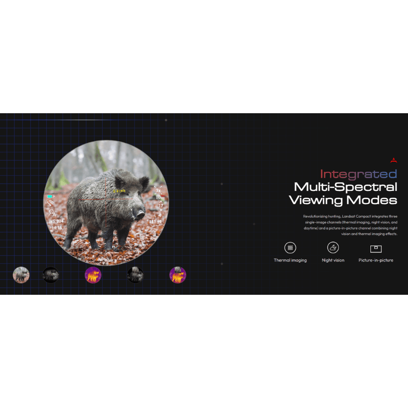 Pard Landsat 480 C (3570mm - 850nm with LRF) Multi-spectral Riflescope - demo 2