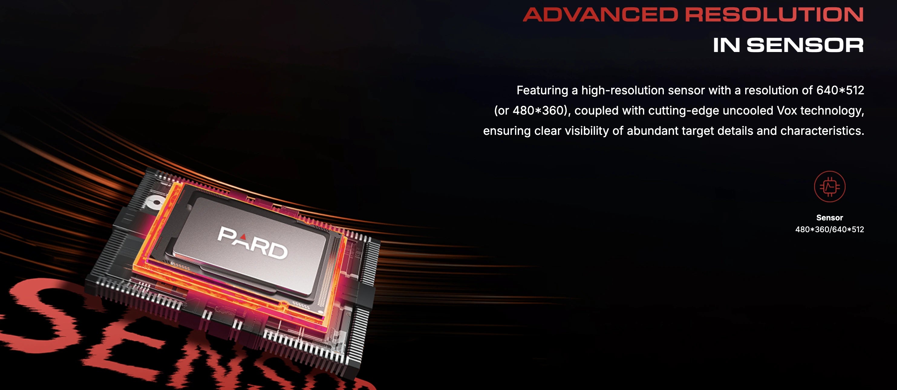 Pard Ocelot 480 50mm with LRF Thermal Riflescope high resolution sensor