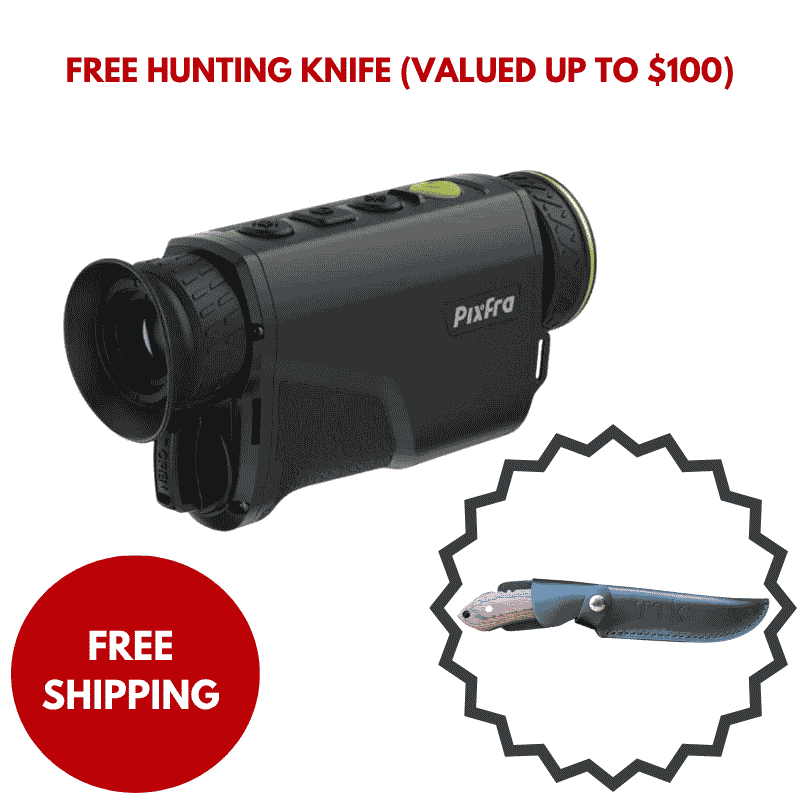 Pixfra Arc A635P LRF Thermal Monocular With Free Hunting Knife