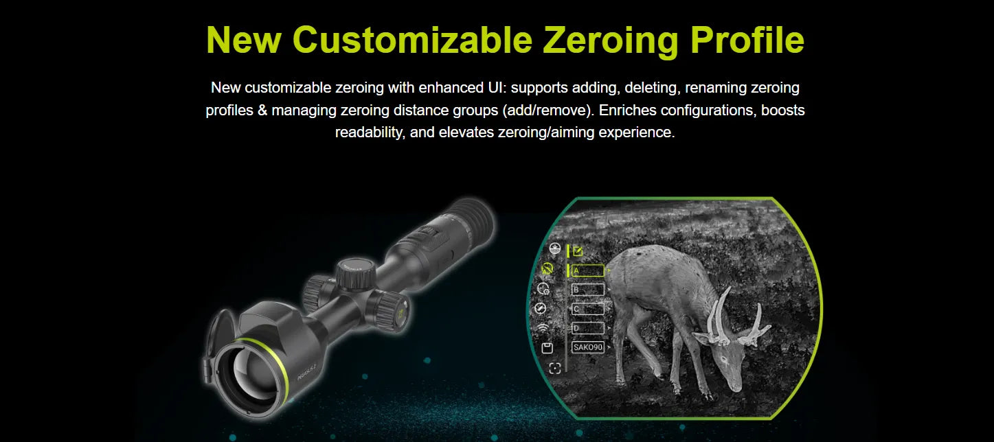 Pixfra CETUS C225 Thermal Scope Zeroing Profile