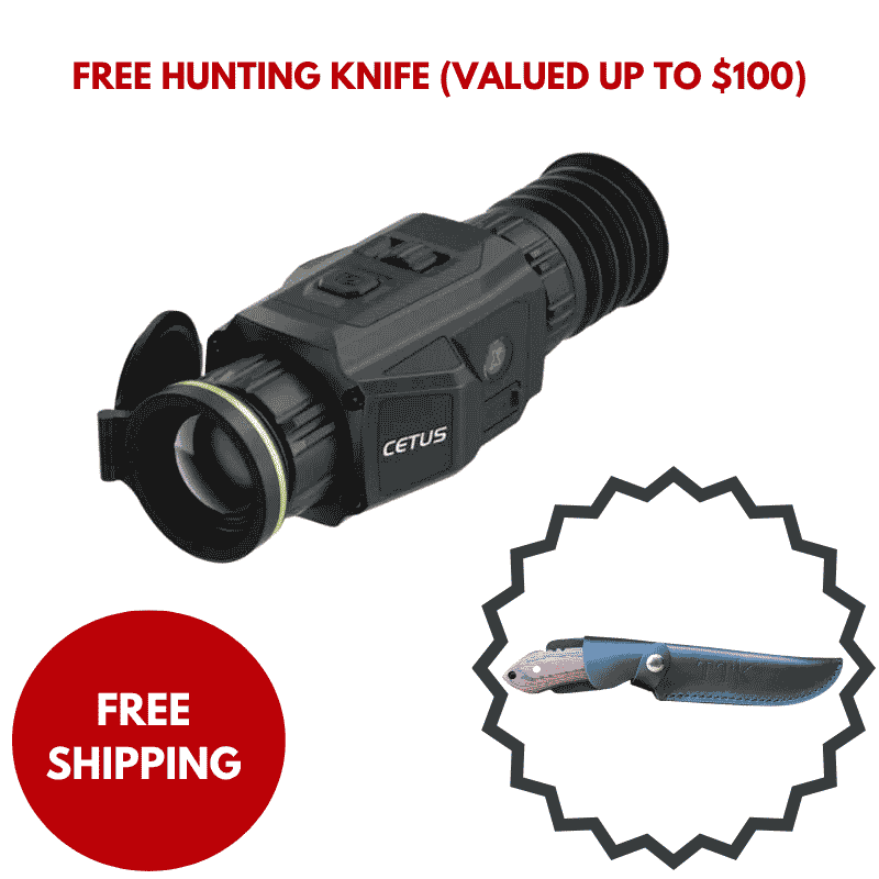 Pixfra CETUS C650 Thermal Scope With Free Hunting Knife
