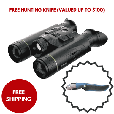 Pixfra Draco Binoculars NV 4K Thermal 35mm Pix 640x512 Dis 1920x1080 With Free Hunting Knife