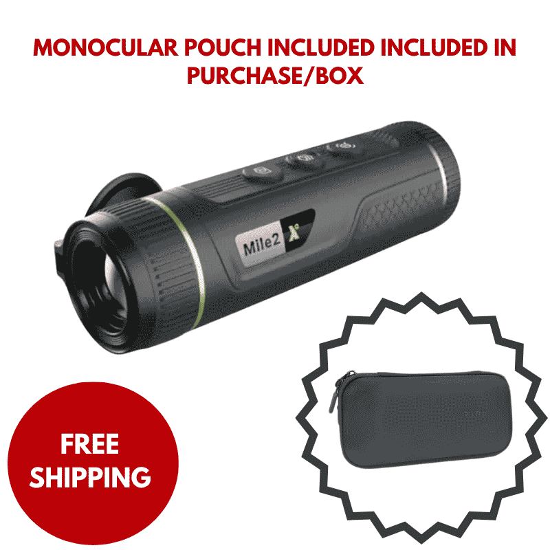 Pixfra Mile 2 M419 Thermal Monocular With Monocular Pouch Included