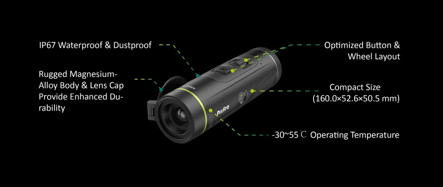 Pixfra Mile 3 M325 Thermal Monocular Features