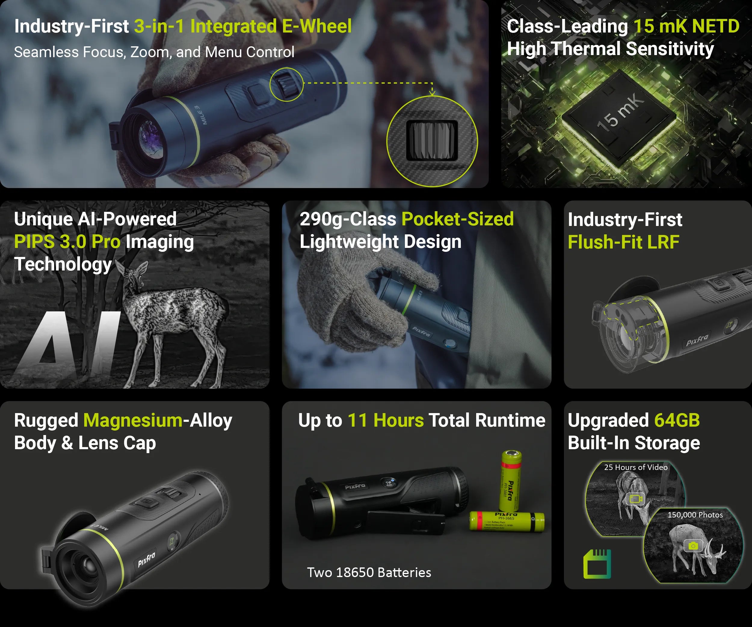Pixfra Mile 3 M325 Thermal Monocular Key Features