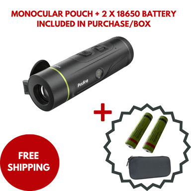 Pixfra Mile 3 M325 Thermal Monocular With Free Monocular Pouch + 2 x 18650 Battery 
