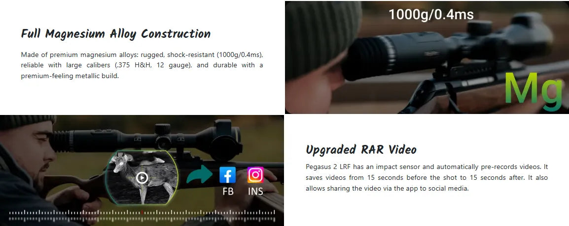 Pixfra PEGASUS 2 P650 LRF Thermal Scope Faeture 5