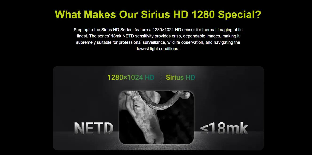 Pixfra SIRIUS HD SA50 Thermal Monocular NETD